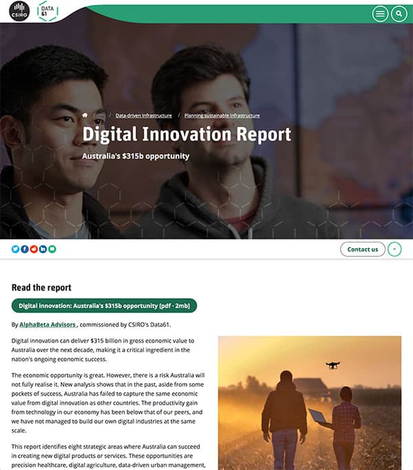 Digital Innovation - Australia's $315b Opportunity