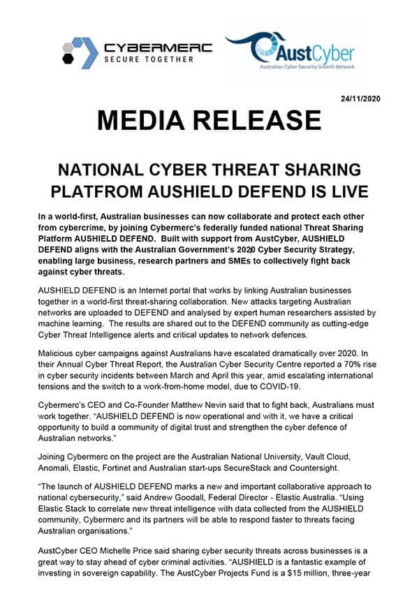 National Cyber Threat Sharing Platform
